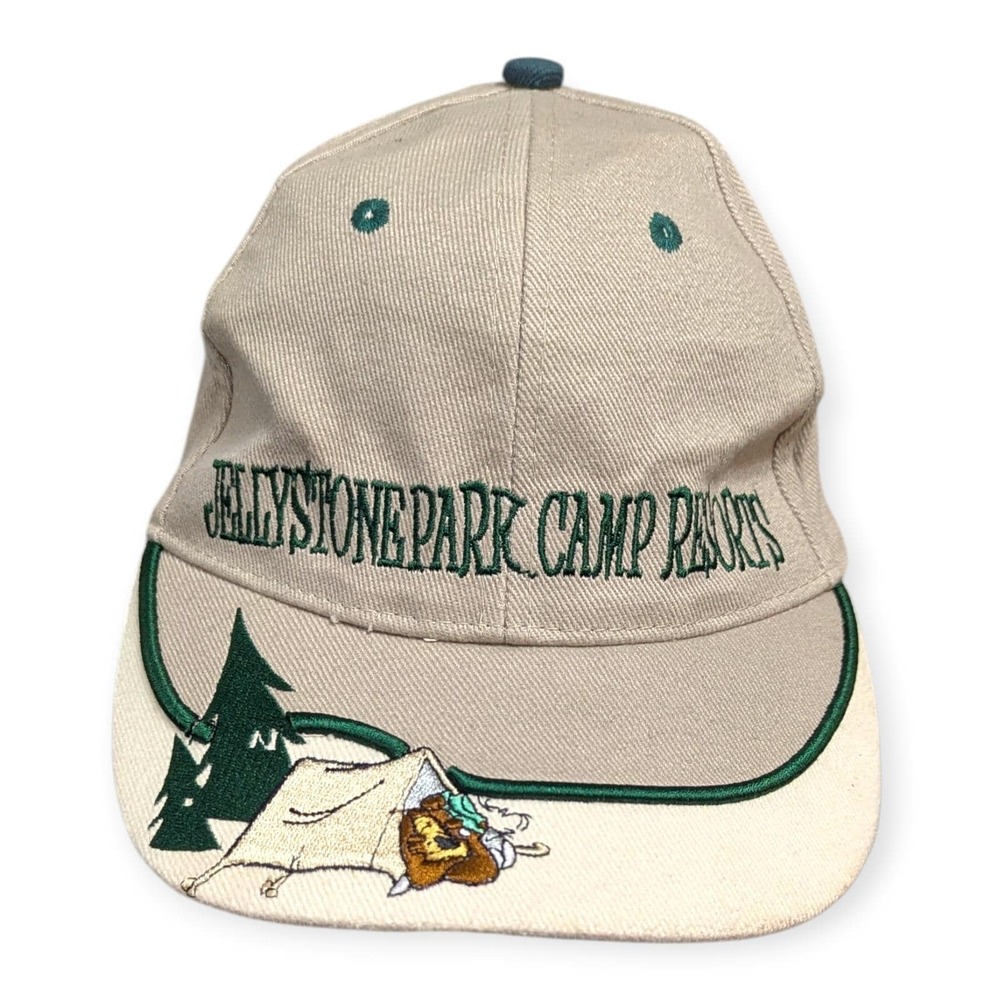 Jellystone Park Camp Resorts Yogi Bear Adjustable Baseball Cap Beige OSFA
